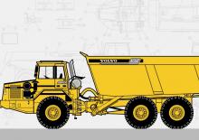 Mafsallı damperli kamyonlar Volvo A35C
