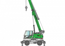 Mobil vinçler - teleskopik bom Sennebogen 613E