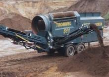 Mobile Screening Plants with Drum Powerscreen Trommel 511 Rad