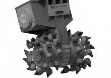 Mountable Milling Heads For Hydraulic Excavators WIMMER WFR 150