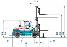 Ön forkliftler dizel Konecranes SMV 16-900 B