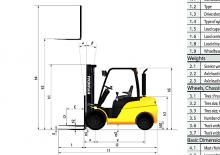 Ön forkliftler dizel Hyundai 35 DA 9