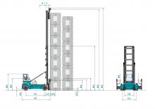 Ön forkliftler dizel Konecranes SMV 52 G 4