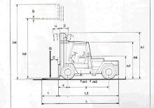 Ön forkliftler dizel Steinbock B 1512