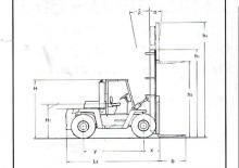 Ön forkliftler dizel Clark C 500 S 80 D