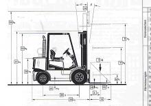 Ön forkliftler dizel Clark CDP 20