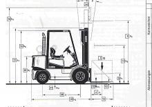Ön forkliftler dizel Clark CDP 25