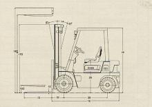 Ön forkliftler dizel Doosan D 18 S