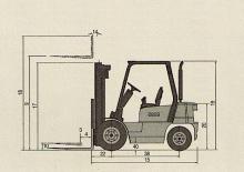 Ön forkliftler dizel Doosan D 20 S 3