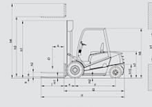 Ön forkliftler dizel Desta D 35