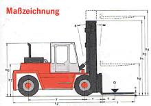 Ön forkliftler dizel Kalmar DC 16-1200