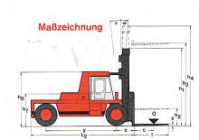 Ön forkliftler dizel Kalmar DC 42-1200