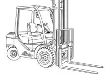 Ön forkliftler dizel Kalmar DC 5,5-600