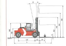 Ön forkliftler dizel Kalmar DCD100-12