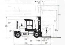 Ön forkliftler dizel Clark DPL 60