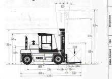 Ön forkliftler dizel Clark DPL 70