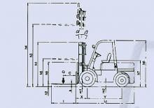 Ön forkliftler dizel Belet DV 35 BVA