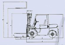 Ön forkliftler dizel Belet DV 40 BV