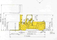 Ön forkliftler dizel Mitsubishi FD 150