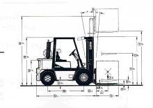 Ön forkliftler dizel Clark GPX 50 SD