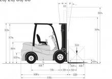 Ön forkliftler dizel Clark GTS 25 D