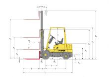 Ön forkliftler dizel Hyster H1.50 XM