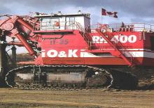 Paletli ekskavatörler Terex RH 400