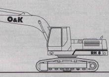 Paletli ekskavatörler O&K RH 8