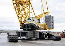 Paletli vinçler - kafes patlaması Liebherr LR 1600/2