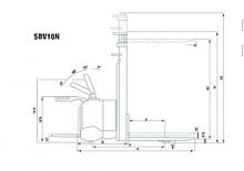 Palet İstifleyiciler Ayakta Sürücü Platformu Mitsubishi SBV 12 NI
