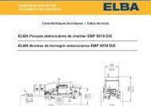 Stationary Concrete Pumps Elba EBP 5018 E