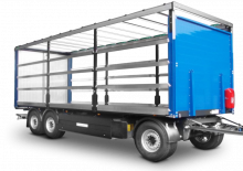 Curtain Side / Tarpaulin Trailers Schwarzmüller 3-axle sliding tarpaulin platform trailer
