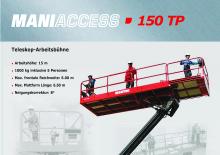Wheeled Telescopic Boom Lifts Manitou 150 TP