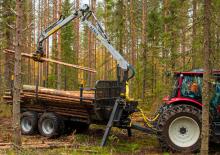 Timber loading cranes Kesla 203