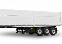Dump Trailers / Tipper Semi Trailers Schwarzmüller 3-axle large-scale aluminium hollow profile tipper semitrailer for (un)loading and tipping to the left or rear