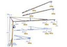 Tower Cranes - Trolley Boom - Bottom-slewing Potain HD 40 A