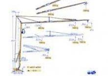 Tower Cranes - Trolley Boom - Bottom-slewing Potain HD 40 A