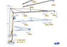 Tower Cranes - Trolley Boom - Bottom-slewing Potain HD 40 A
