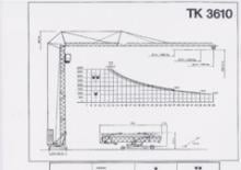 Tower Cranes - Trolley Boom - Bottom-slewing KSD TK  3610 (2,5 m)