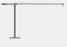 Tower Cranes - Trolley Boom - Top-slewing Wolffkran 8038.20 Clear