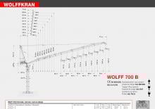Tower Cranes - Luffing Boom - Top-slewing Wolffkran 700 B