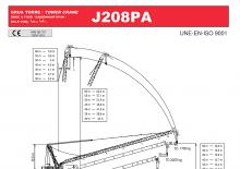 Tower Cranes - Luffing Boom - Top-slewing Jaso J208PA