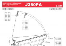 Tower Cranes - Luffing Boom - Top-slewing Jaso J280PA24.2R