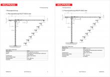 Tower Cranes - Trolley Boom - Top-slewing Wolffkran 5020.8 clear