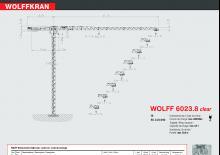 Tower Cranes - Trolley Boom - Top-slewing Wolffkran 6023.8 clear