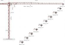 Tower Cranes - Trolley Boom - Top-slewing Wolffkran 7534.8 clear