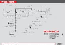 Tower Cranes - Trolley Boom - Top-slewing Wolffkran 8060.25 cross