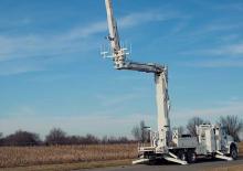 Trailer Mounted Articulating Boom Lifts Altec AA55-E88