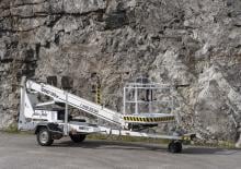 Trailer Mounted Telescopic Boom Lifts Bronto Skylift Dino 150 Zx