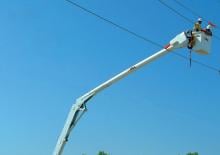 Trailer Mounted Articulating Boom Lifts Altec AN29